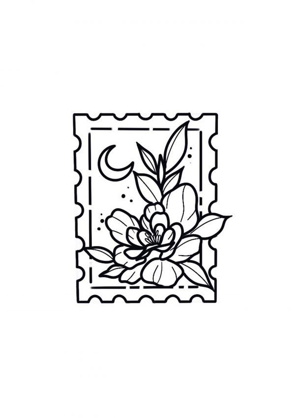 Tatouage Timbré - Fleur de Nuit