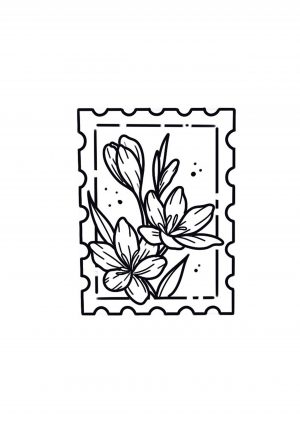 Tatouage Timbré - Fleurs Élégantes