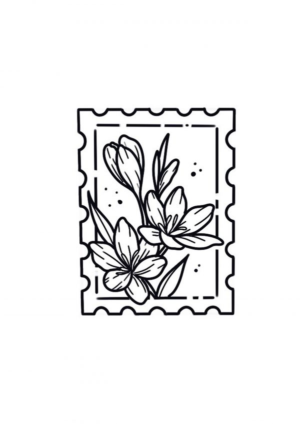 Tatouage Timbré - Fleurs Élégantes