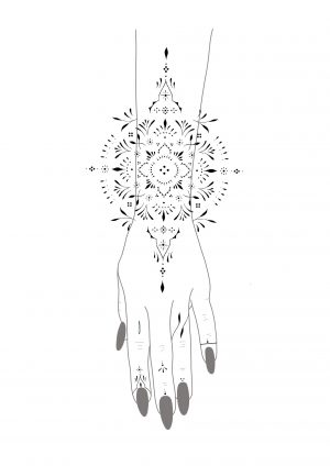 Tatouage Mandala Minimaliste - Modèle Unique