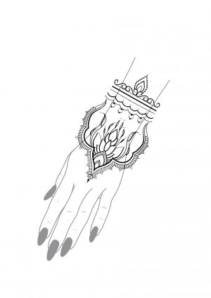 Tatouage Ornemental Floral - Modèle Unique