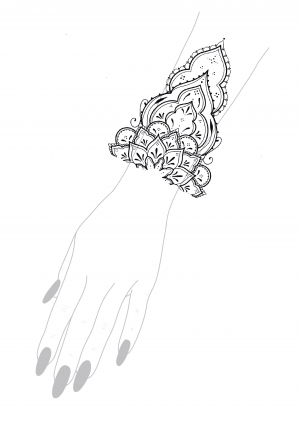 Tatouage Bracelet Ornemental - Pièce Unique