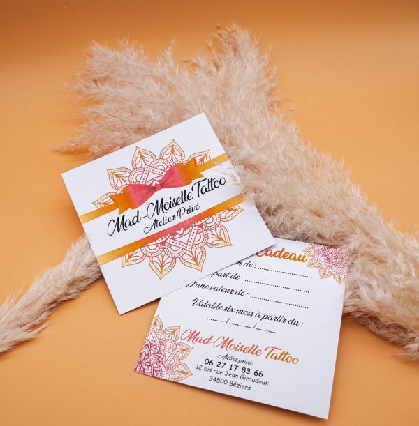 Carte-Cadeau Tatouage - C05- Valeur 200 €