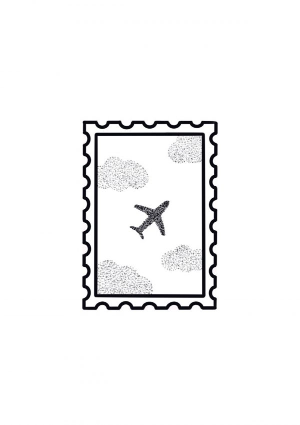 Tatouage Timbré - Voyage aérien