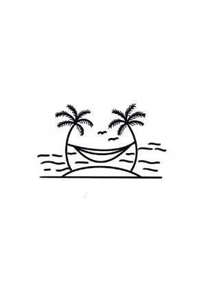 Flash Tattoo - Détente Sous les Palmiers