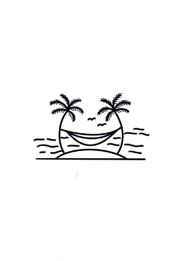 Flash Tattoo - Détente Sous les Palmiers